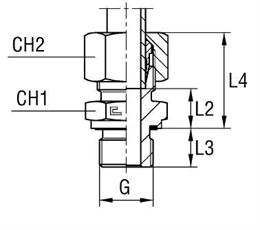 Переходник под кольцо DL10 BSP 1/4" в сборе арт. 100506