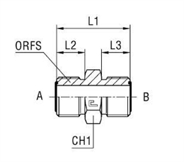 Прямой соединитель ORFS 13/16" арт. 401703