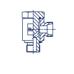 Прямой штуцер под кольцо JE DL08 M12x1.5, артикул 101455.1