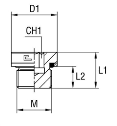 Резьбовая заглушка M10x1 (Ш) арт. 107901