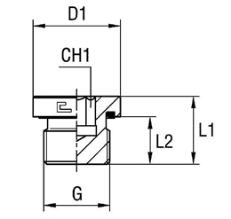 Резьбовая заглушка VE BSP 3/8" (Ш) арт. 107603