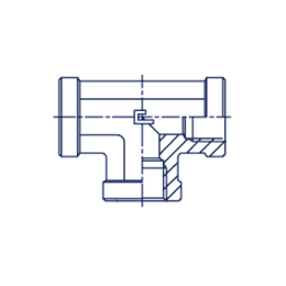 Тройник гидравлический BSP 1-1/4" (Ш-Ш-Г) арт. 305007