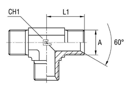 Тройник гидравлический BSP 3/4" (Ш-Ш-Ш) арт. 303406