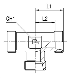 Тройник под кольцо DS06 M14x1.5 (корпус), артикул 103914.1