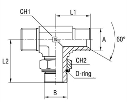 Тройник центральный BSP 1/2" (Г-Г-Г) арт. 306007