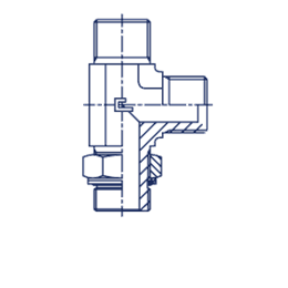 Угловой тройник BSP 1-1/2" (Г-Г-Г) арт. 305815