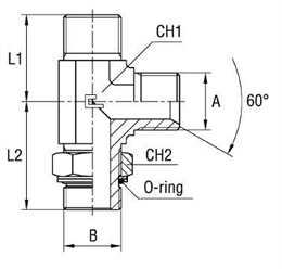 Угловой тройник BSP 1-1/4" (Г-Г-Г) арт. 305813