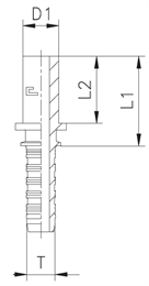 Фитинг BEL прямой DN32-35 (Ш), артикул 801325