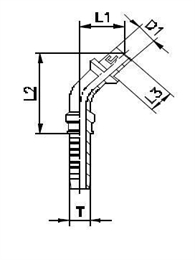 Фитинг BEL угловой 45° DN20-20 (Ш) арт. 801519