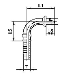 Фитинг BEL угловой 90° DN06-06 (Ш) арт. 801403