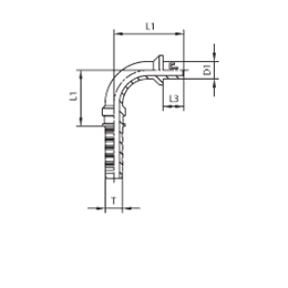 Фитинг BEL угловой 90° DN25-30 (Ш) арт. 801424
