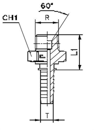 Фитинг BSP прямой DN05 1/8" (Ш) арт. 802601