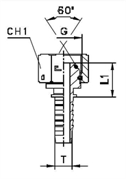 Фитинг BSP прямой DN06 3/8" штифтованный арт. 802805