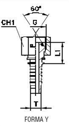 Фитинг BSP прямой DN32 1-1/4" с o-ring арт. 802871