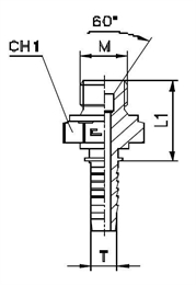 Фитинг DKM прямой DN10 M18x1.5 (Ш) арт. 803411