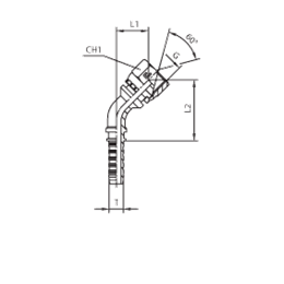 Фитинг DKM угловой 45° DN12 M18x1.5 (Г) арт. 804014