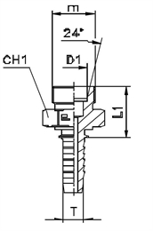 Фитинг DKO-L прямой DN10 M18x1.5 (Ш) арт. 800916