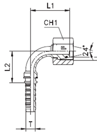 Фитинг DKO-S угловой 90° DN25 M36x2 E41 (Г) арт. 801129