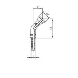 Фитинг фланцевый SFS 6000psi 45° DN32 1-1/2" арт. 805509