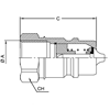 БРС ISO A BSP ниппель VSAA13M C44