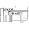 БРС ISO A BSP розетка VSAA40F D (мм)=82,5