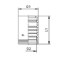 Муфта Interlock 4SP/4SH/R13/R15 805804 DN=38