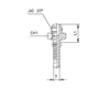 Фитинги РВД JIC Interlock, наружная резьба, конус 74°, ISO 8434-2 (SAE J514) 806401 DN=19