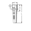 Фитинги РВД NPTF Interlock, наружная резьба, конус 60°, SAE J516 CH3232NPT DN=51
