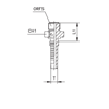 Фитинги РВД ORFS Interlock, наружная резьба, ISO 8434-3 (SAE J1453) 807401 DN=19