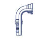 Фитинги с фланцем SFS 6000, угол 90° 87691-12-12-PM DN=20