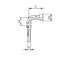 Фланец Interlock SAE, код 62, угол 90° 808203 DN=25