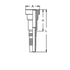 Фланец Interlock SUPERCAT CH1620YPB DN=25
