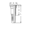 Фланец SAE, код 61 CX1208FL DN=19