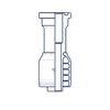 Фланец SAE, код 61, серия H HX1008FL DN=16