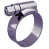 Червячные хомуты ХЧ-016-27-11.7-W1 max d (mm) - min d (mm):16-27|кол-во в упаковке (шт.):100|марка стали:W1|размер болта, мм:7|толщина ленты:0.8|ширина полосы (мм):11.7