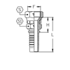 Шестигранная гайка Toyota, BSP резьба, конус 60°, двойная, обжатая CX0404FTC DN=6,3