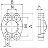 Комплект скоб AFS310B 4 (2 шт.)