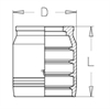Муфта DN 38 4SH CS (без зачистки)