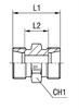 Соединение P DS06 M14х1.5 (корпус)