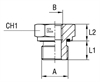 Соединение PFE BSP 1.1/2" BSP 1"