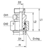 Соединение PNF DL08 М16х1.5 (корпус)