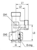 Соединение PNL DL28 М36х2 (корпус)