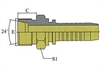 Фитинг DN 06 DKO-S (Ш) 16x1.5 8