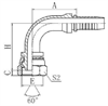 Фитинг DN 08 BSP (Г) 3/8 (90)