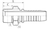 Фитинг DN 10 BSPT 1/2