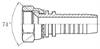 Фитинг DN 12 JIC (Г) 9/16