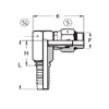 Фитинг DN 12 SAE J516 (Ш) 7/8 (90) поворотный