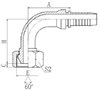 Фитинг DN 16 BSP (Г) 3/4 (90) накидная гайка
