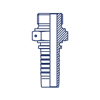 Фитинг DN 20 BSP (Ш) 3/4 Interlock