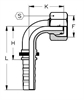 Фитинг DN 20 DKO-S (Г) 36x2 25 (90) CS